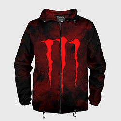 Ветровка с капюшоном мужская MONSTER ENERGY, цвет: 3D-черный