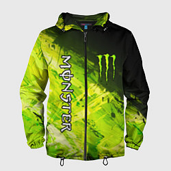 Ветровка с капюшоном мужская MONSTER ENERGY, цвет: 3D-черный