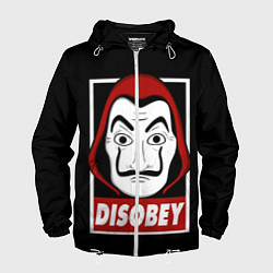 Ветровка с капюшоном мужская Disobey, цвет: 3D-белый