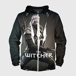 Ветровка с капюшоном мужская The Witcher, цвет: 3D-белый