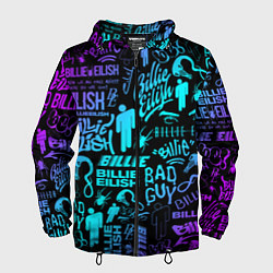 Ветровка с капюшоном мужская BILLIE EILISH БИЛЛИ АЙЛИШ, цвет: 3D-черный