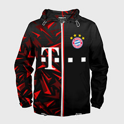 Ветровка с капюшоном мужская FC Bayern Munchen Форма, цвет: 3D-белый