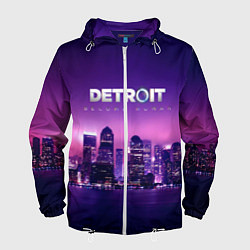 Ветровка с капюшоном мужская Detroit Become Human S, цвет: 3D-белый