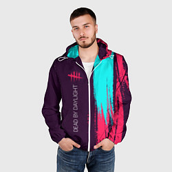 Ветровка с капюшоном мужская DEAD BY DAYLIGHT, цвет: 3D-белый — фото 2