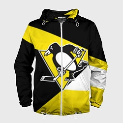 Ветровка с капюшоном мужская Pittsburgh Penguins Exclusive, цвет: 3D-белый