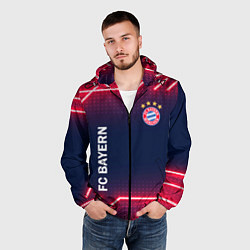 Ветровка с капюшоном мужская БАВАРИЯ, цвет: 3D-черный — фото 2