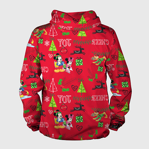 Мужская ветровка Mickey & Minnie pattern / 3D-Черный – фото 2