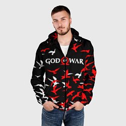 Ветровка с капюшоном мужская GOD OF WAR, цвет: 3D-черный — фото 2