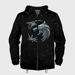 Ветровка с капюшоном мужская Ведьмак Зима, цвет: 3D-черный