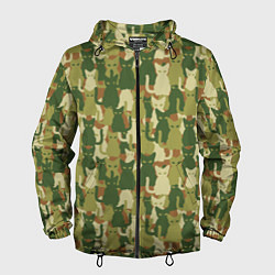 Мужская ветровка Камуфляж из котов