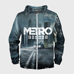Ветровка с капюшоном мужская Metro Exodus, цвет: 3D-белый