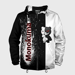 Ветровка с капюшоном мужская Monokuma, цвет: 3D-черный