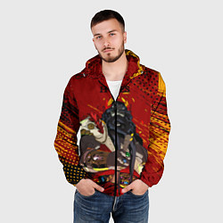 Ветровка с капюшоном мужская Hades - Аид, цвет: 3D-черный — фото 2