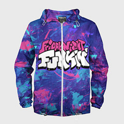 Ветровка с капюшоном мужская Friday Night Funkin, цвет: 3D-белый
