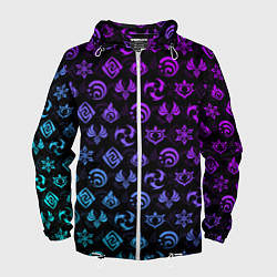 Мужская ветровка GENSHIN IMPACT NEON