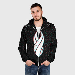 Ветровка с капюшоном мужская DEAD SPACE МЁРТВЫЙ КОСМОС, цвет: 3D-белый — фото 2