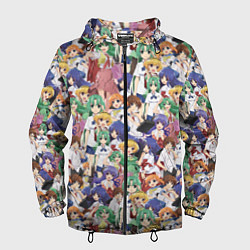 Ветровка с капюшоном мужская Аниме Когда плачут цикады, цвет: 3D-черный