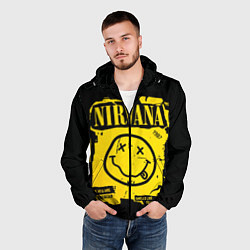 Ветровка с капюшоном мужская Nirvana 1987, цвет: 3D-черный — фото 2