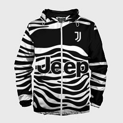 Ветровка с капюшоном мужская JUVENTUS TORINO HOME, цвет: 3D-белый