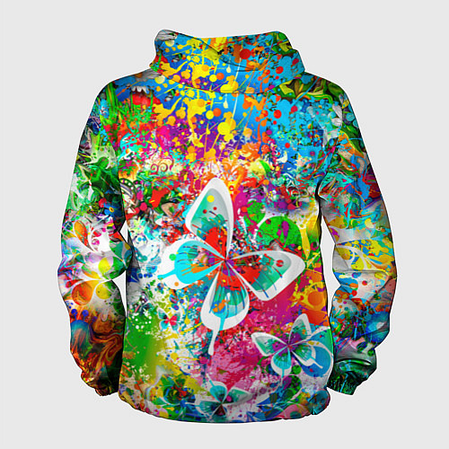 Мужская ветровка ЯРКИЕ КРАСКИ / 3D-Черный – фото 2