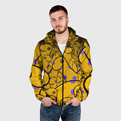 Ветровка с капюшоном мужская Nessy, цвет: 3D-черный — фото 2