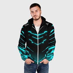 Ветровка с капюшоном мужская DEAD SPACE АЙЗЕК КЛАРК, цвет: 3D-белый — фото 2