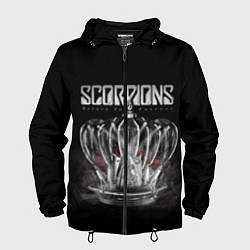 Ветровка с капюшоном мужская SCORPIONS, цвет: 3D-черный