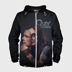 Ветровка с капюшоном мужская Ozzy Osbourne, цвет: 3D-белый