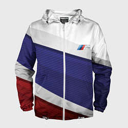 Ветровка с капюшоном мужская BMW БМВ Z, цвет: 3D-белый