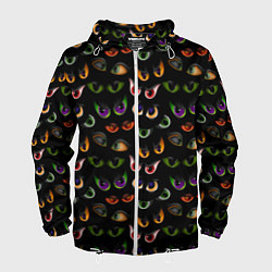 Ветровка с капюшоном мужская Звериный Взгляд, цвет: 3D-белый