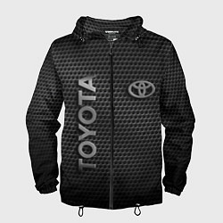 Ветровка с капюшоном мужская TOYOTA STEEL HONEYCOMBS, цвет: 3D-черный