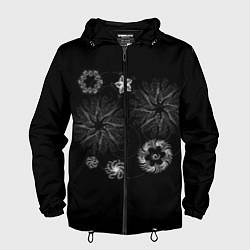 Ветровка с капюшоном мужская Такие цветы, цвет: 3D-черный