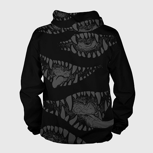 Мужская ветровка Атака вампиров / 3D-Черный – фото 2