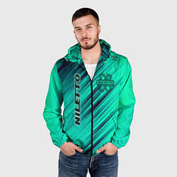 Ветровка с капюшоном мужская Нилетто Niletto лого, цвет: 3D-черный — фото 2