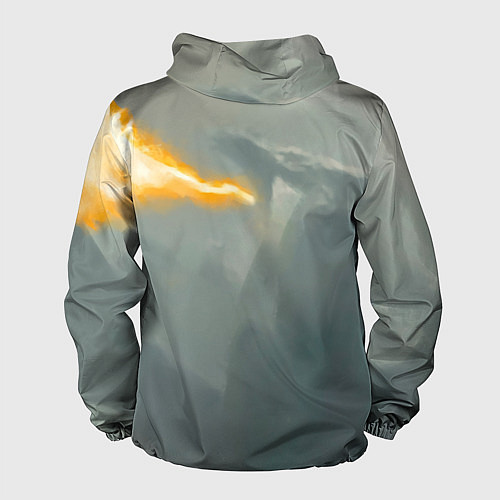 Мужская ветровка Dragonborne is here / 3D-Черный – фото 2