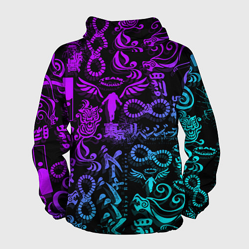 Мужская ветровка ТАТУ ТОКЙСКИЕ МСТИТЕЛИ НЕОН / 3D-Черный – фото 2