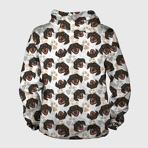 Мужская ветровка Такса Dachshund Dog / 3D-Черный – фото 2