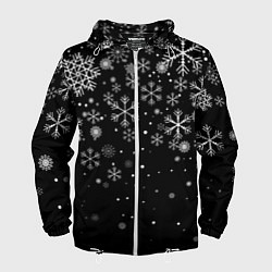 Мужская ветровка Снежинки - С Новый год