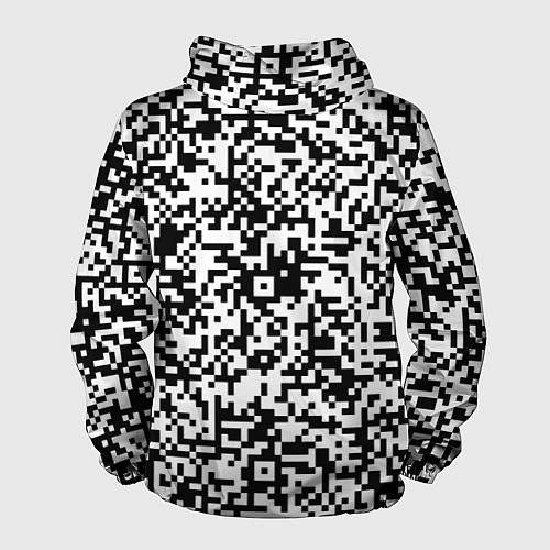 Мужская ветровка Стиль QR код / 3D-Черный – фото 2
