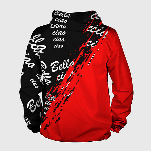 Мужская ветровка La Casa de Papel bum bum ciao / 3D-Черный – фото 2