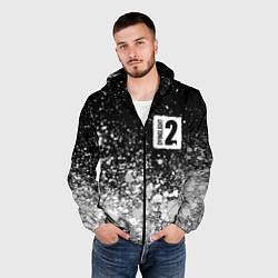 Ветровка с капюшоном мужская DYING LIGHT 2 - Краски, цвет: 3D-черный — фото 2