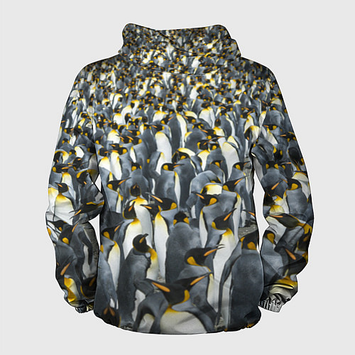 Мужская ветровка Пингвины Penguins / 3D-Черный – фото 2