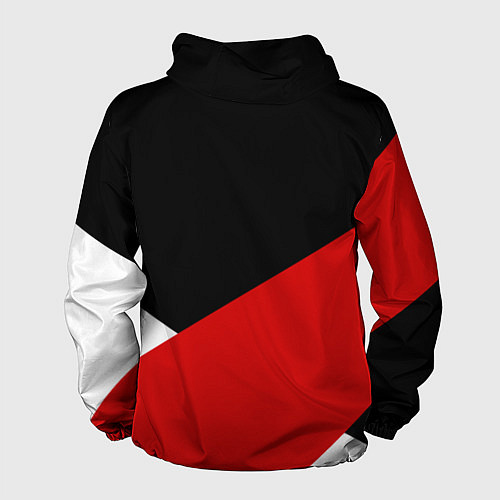 Мужская ветровка Audi Ауди Черный Красный Белый / 3D-Черный – фото 2