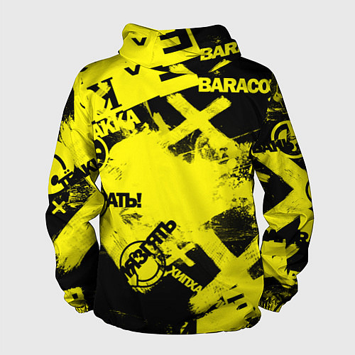 Мужская ветровка Черно-желтый беспредел / 3D-Черный – фото 2