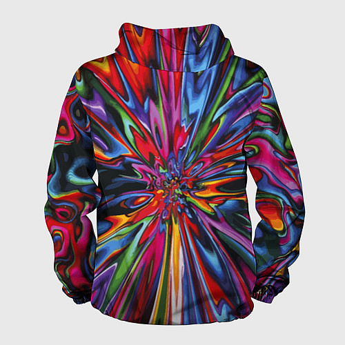 Мужская ветровка Color pattern Impressionism / 3D-Черный – фото 2