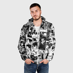 Ветровка с капюшоном мужская Убийца Акамэ pattern, цвет: 3D-белый — фото 2