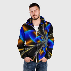 Ветровка с капюшоном мужская Neon vanguard pattern Fashion 2023, цвет: 3D-белый — фото 2