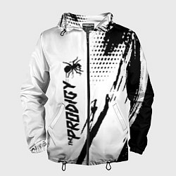 Ветровка с капюшоном мужская The prodigy - логотип, цвет: 3D-черный