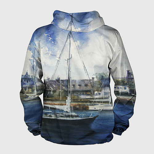 Мужская ветровка Во французской гавани / 3D-Черный – фото 2