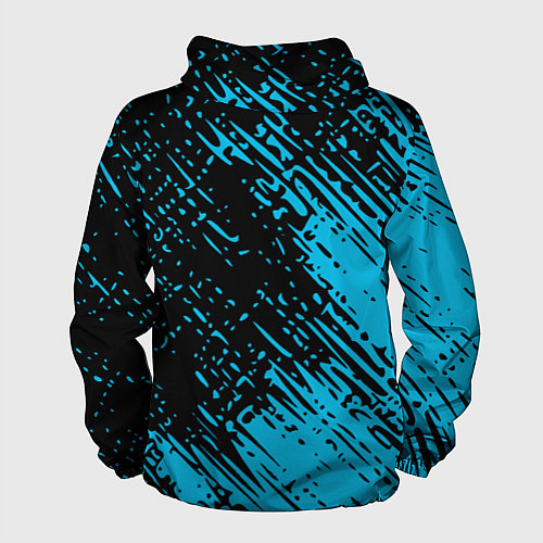 Мужская ветровка Napoli голубая textura / 3D-Черный – фото 2